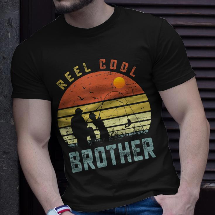 Reel Cool Brother Fathers Day Gift For Fishing Dad Unisex T-Shirt Gifts for Him