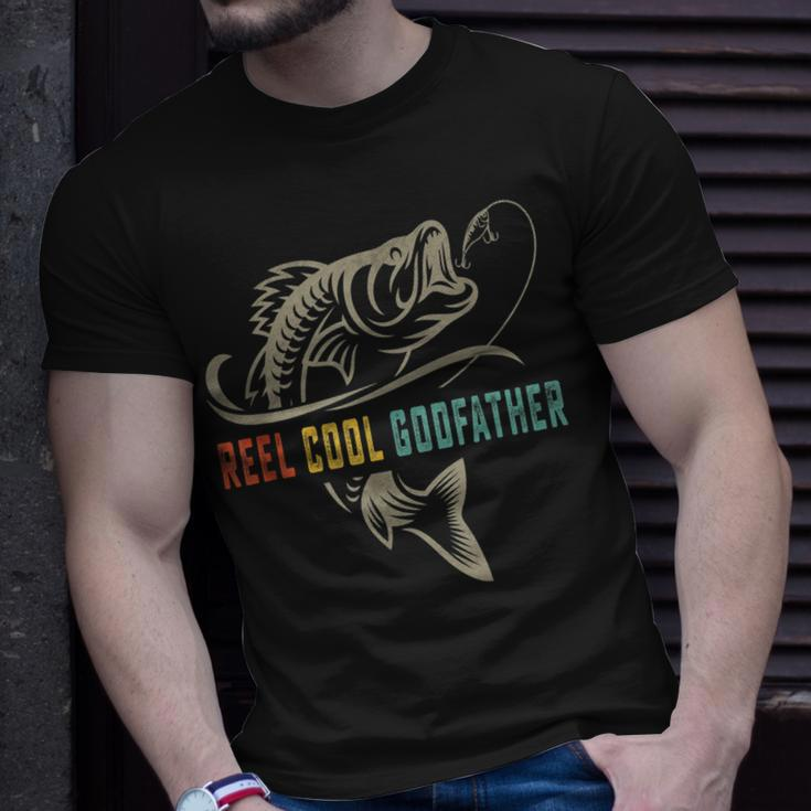 Reel Cool Godfather Fathers Day Gift For Fishing Dad Unisex T-Shirt Gifts for Him