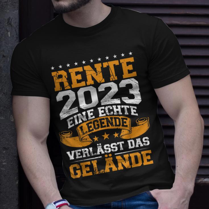 Rente 2023 Eine Echte Legende Verlässt Das Gelände V2 T-Shirt Geschenke für Ihn