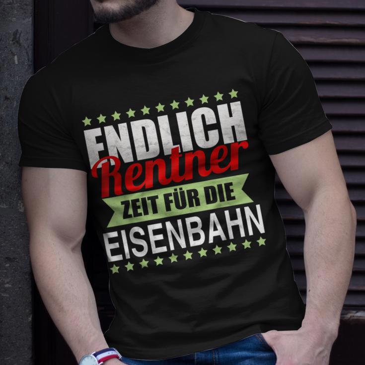 Rentner Eisenbahn Geschenk Rente Modelleisenbahn T-Shirt Geschenke für Ihn