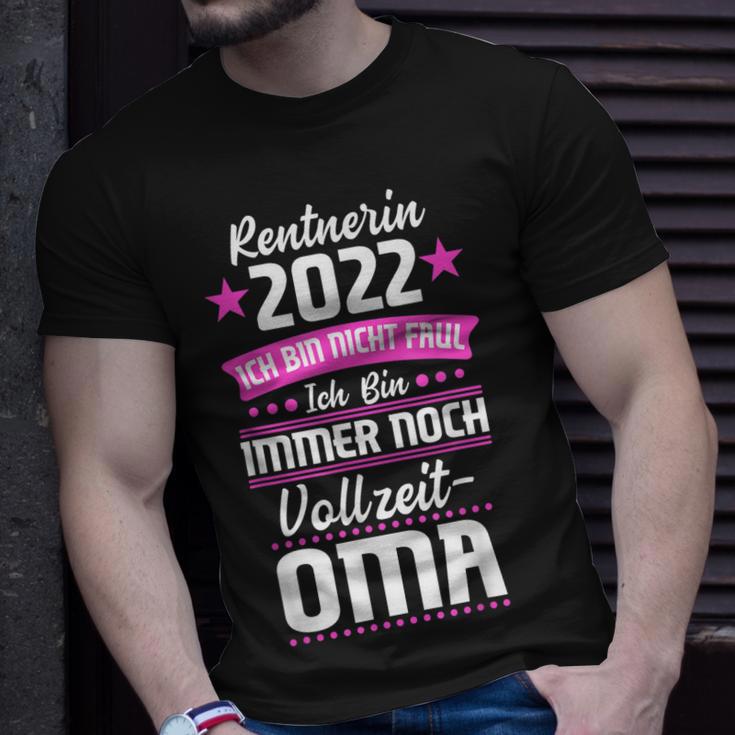 Rentnerin 2022 Vollzeit-Oma Rentnerin 2022 Oma T-Shirt Geschenke für Ihn