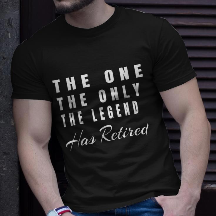 Retirement Gifts For Men Women The Only Legend Has Retired Unisex T-Shirt Gifts for Him