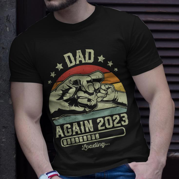 Retro Dad Again Est 2023 Loading Future New Vintage T-Shirt Gifts for Him