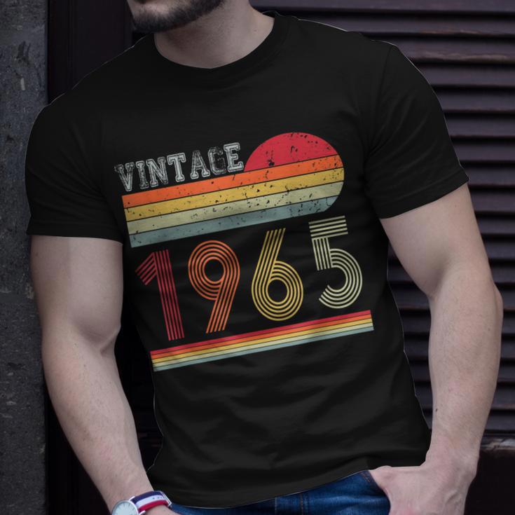 Retro Vintage 1965 Geburtstag T-Shirt für Männer und Frauen Geschenke für Ihn