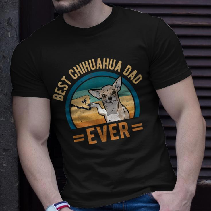 Retro Vintage Best Chihuahua Dad Ever Dog Daddy Doggy T-Shirt Gifts for Him