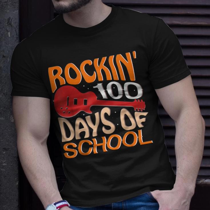 Rockin 100 Days Of School For A 100 Days Of School 100Th Day T-Shirt Gifts for Him