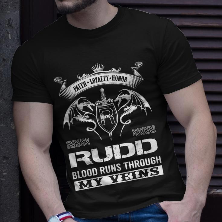 Rudd Blood Runs Through My Veins Unisex T-Shirt Gifts for Him
