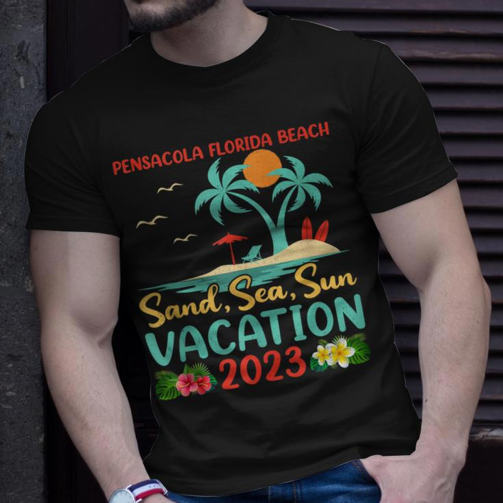 Sand Sea Sun Vacation 2023 Pensacola Florida Beach Unisex T-Shirt Gifts for Him