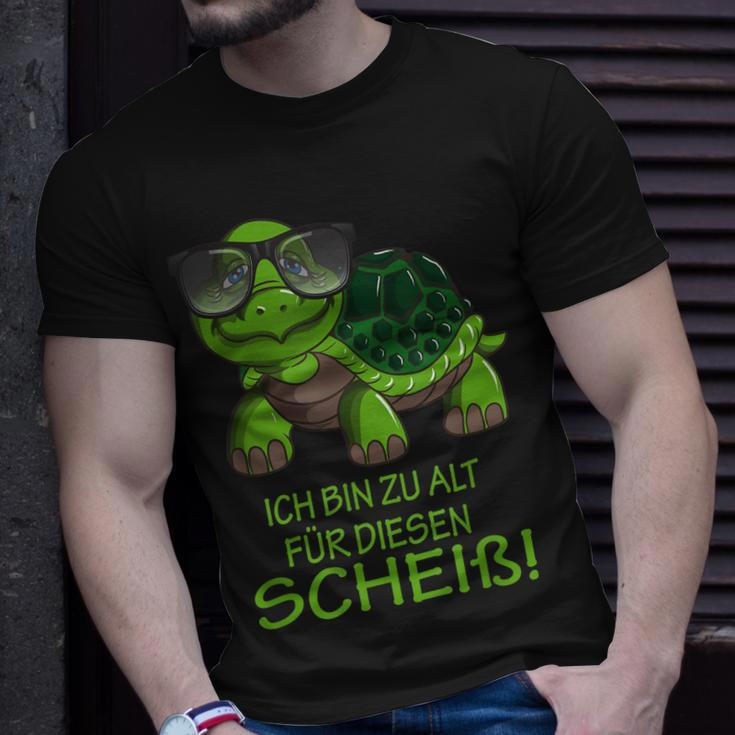 Schildkröte Ich Bin Zu Alt Für Diesen Scheiß Sportler Rente T-Shirt Geschenke für Ihn