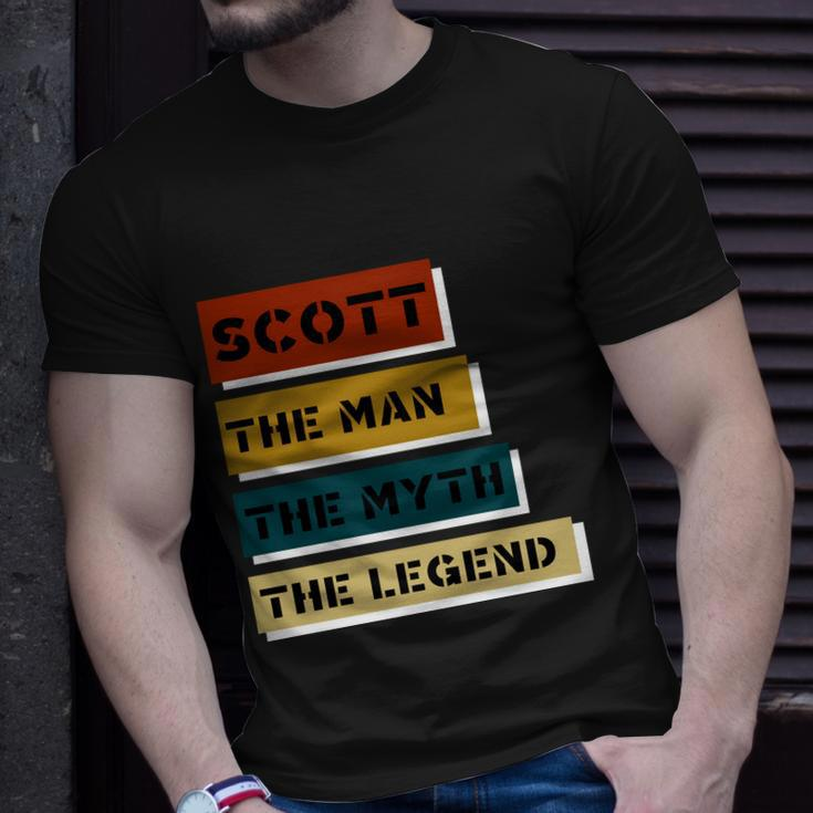Scott The Man The Myth The Legend Unisex T-Shirt Gifts for Him