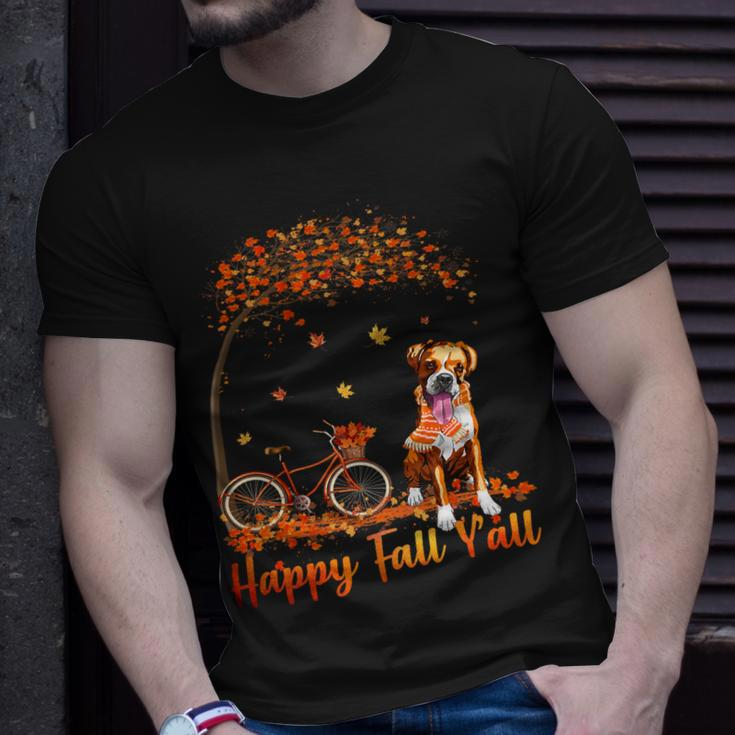 Shih Tzu Dog Autumn Fall Pumpkin Truck Mappe Thanksgiving Unisex T-Shirt Gifts for Him