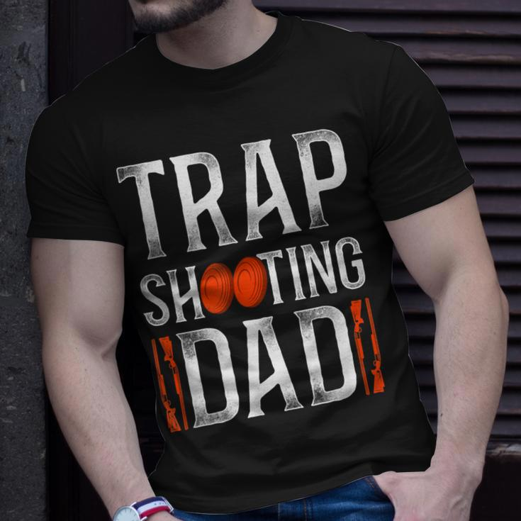 Shotgun Skeet Trap Clay Pigeon Shooting Dad Father Vintage T-Shirt Gifts for Him