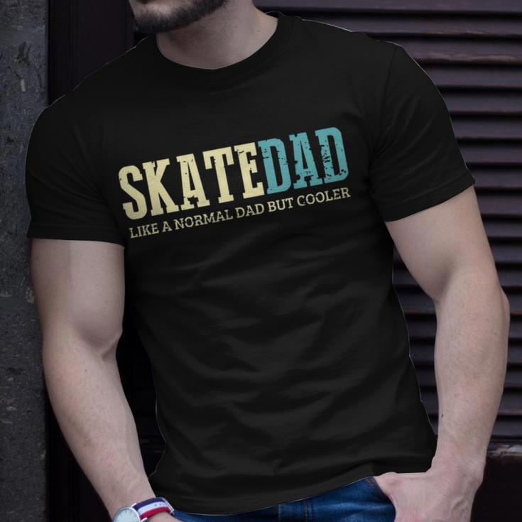 Mens Skate Dad Like Normal Dad But Cooler Skater Dad T-Shirt Gifts for Him