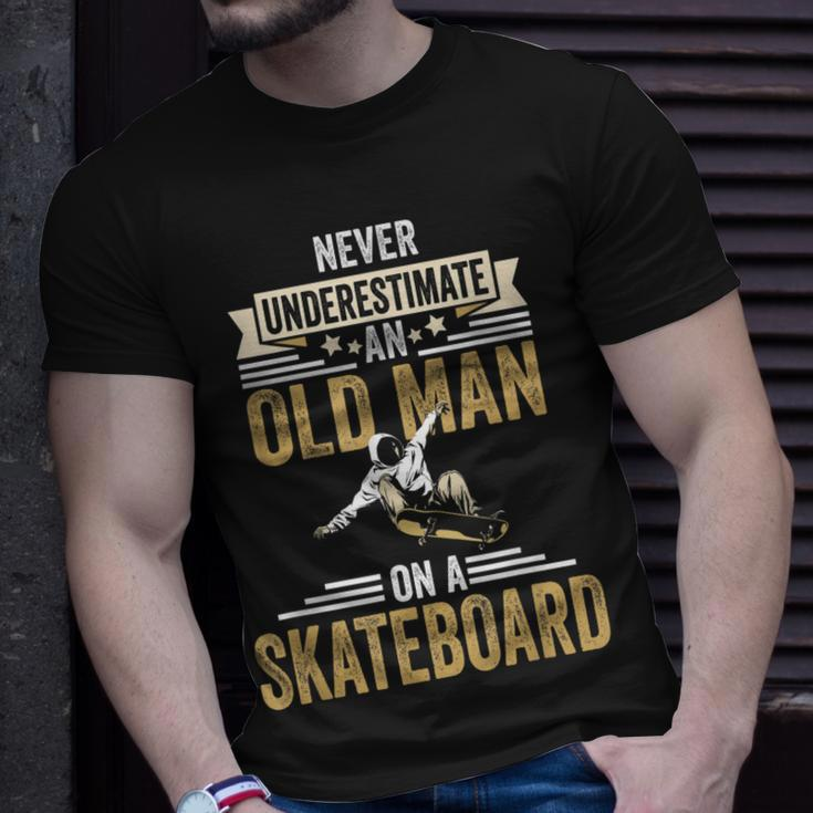 Skateboard Grandpa Fathers Day Gift Gift For Mens Unisex T-Shirt Gifts for Him