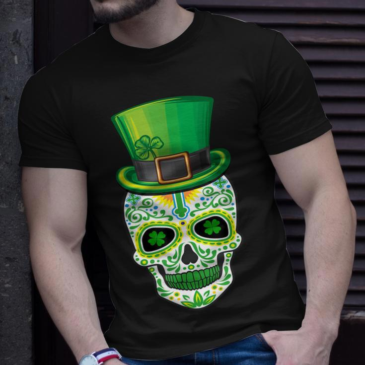 Skull St Patricks Day Irish Saint Patricks Day Of Dead V2 T-Shirt Gifts for Him