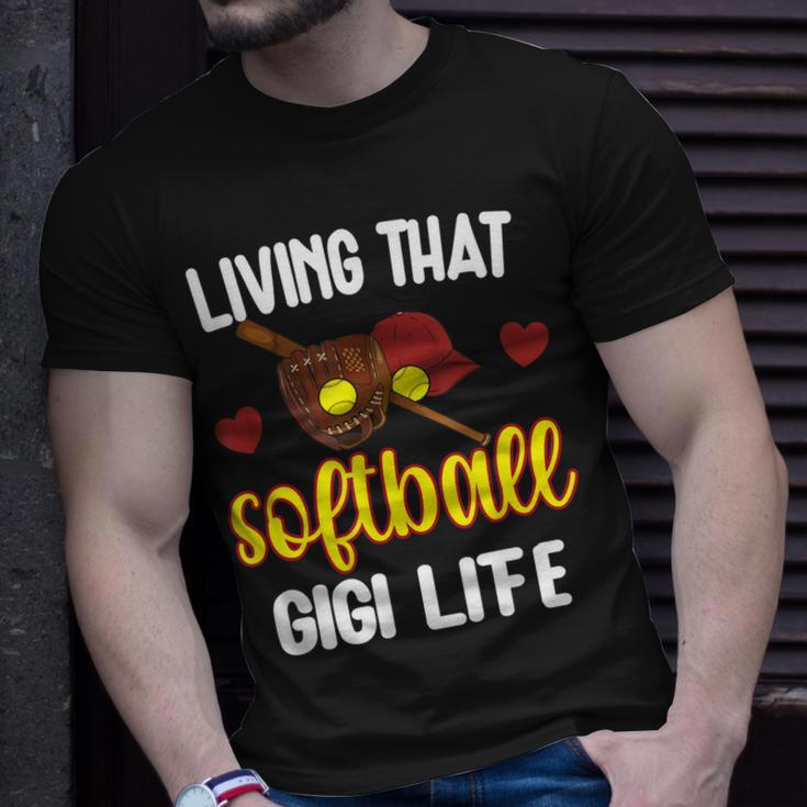 Softball Gigi Life | Baseball Lover Softball Grandma Gigi Unisex T-Shirt Gifts for Him