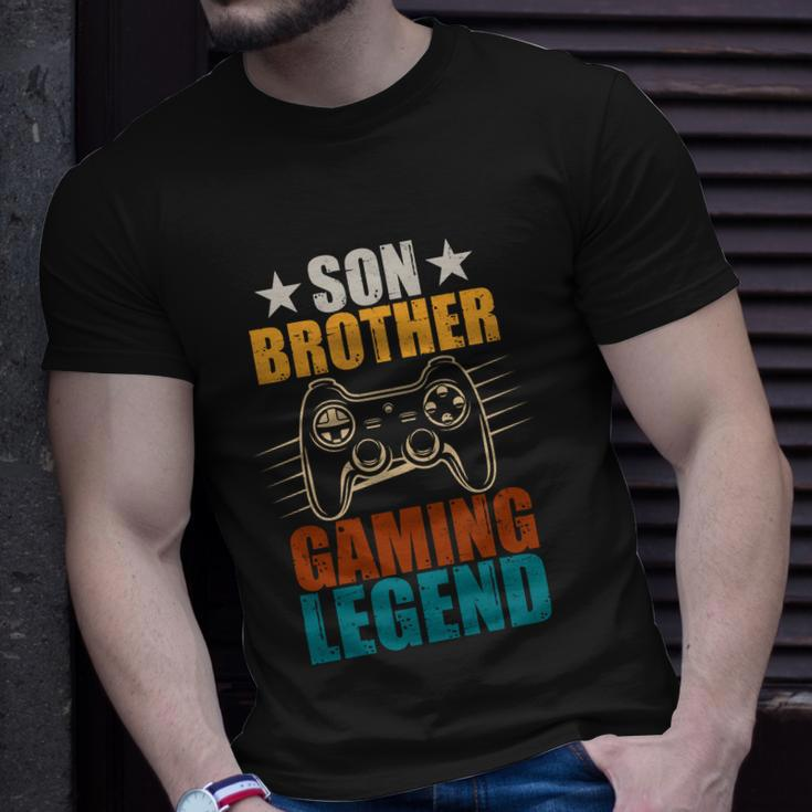 Son Brother Gaming Legend Gamer Unisex T-Shirt Gifts for Him