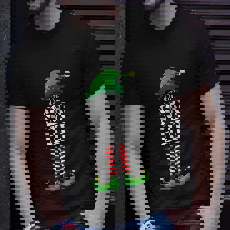 Son Elf Matching Group Christmas Party Pajama T-shirt Gifts for Him Son Elf Matching Group Christmas Party Pajama T-shirt Gifts for Him