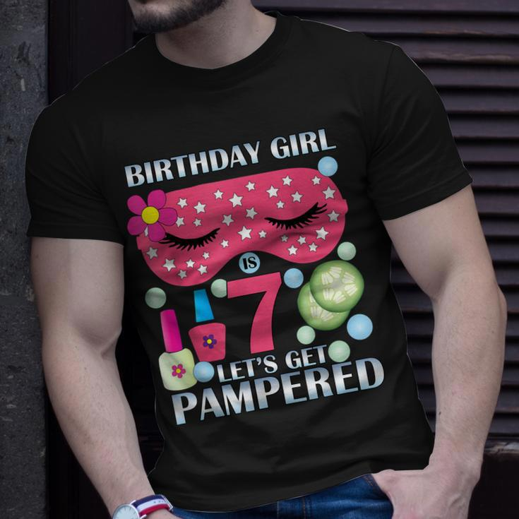 Spa Birthday Party Themed Birthday Tshirt Girls Age 7 Unisex T-Shirt Gifts for Him