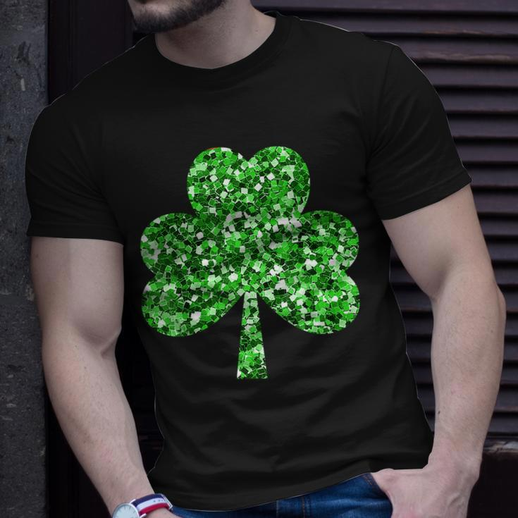 St Patricks Day Girls Bling Lucky Shamrock School T-shirt Gifts for Him