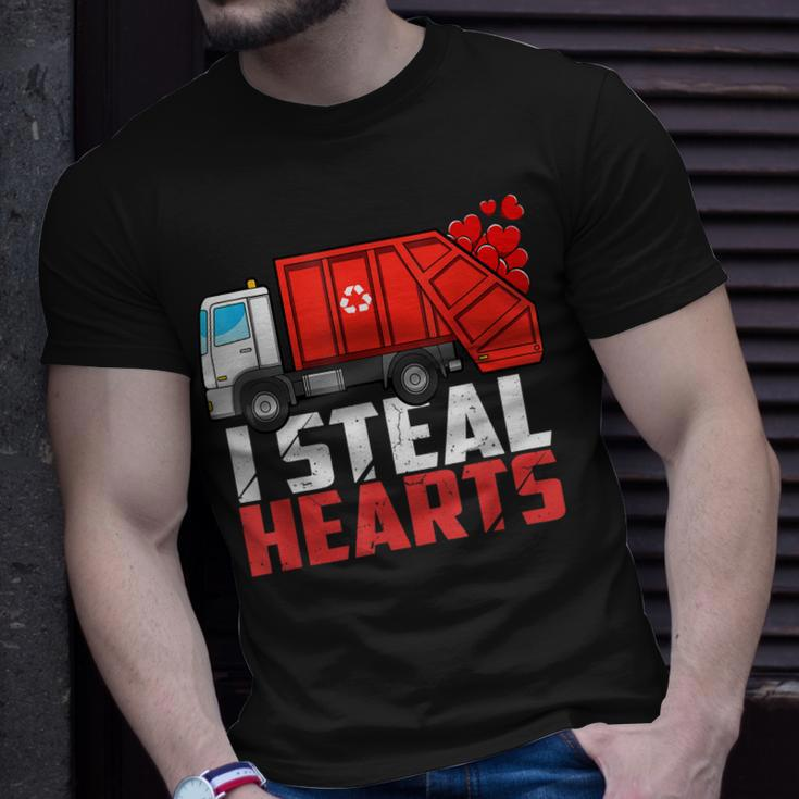 I Steal Hearts Garbage Truck Valentines Day Toddler Boys V2 T-Shirt Gifts for Him