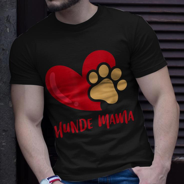 Stolze Hunde-Mama Herz Pfotenabdruck Hundepfote Tierliebe T-Shirt Geschenke für Ihn