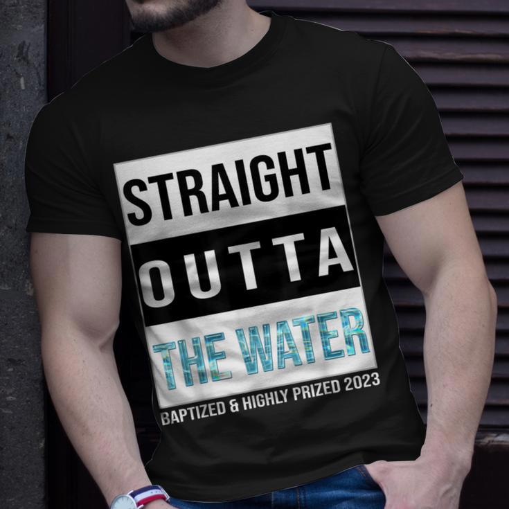 Straight Outta The Water Baptism 2023 Baptized Highly Prized Unisex T-Shirt Gifts for Him