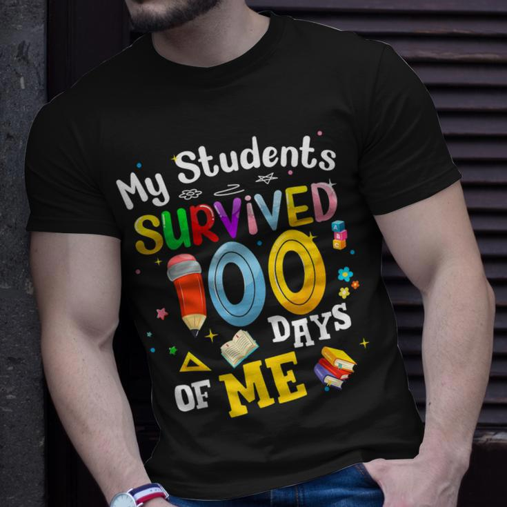 My Students Survived 100 Days Of Me 100 Days School Teachers T-Shirt Gifts for Him