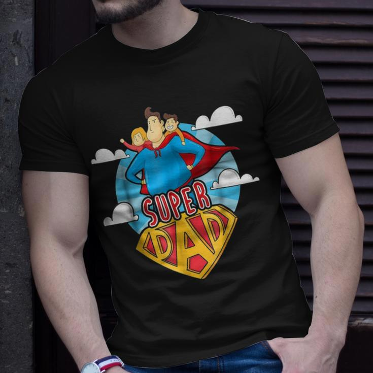 Super Dad Super Hero Fathers Day Gift Unisex T-Shirt Gifts for Him