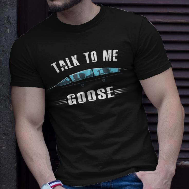 Talk To Me Goose Wear Sunglass Funny Birthday Gift Unisex T-Shirt Gifts for Him