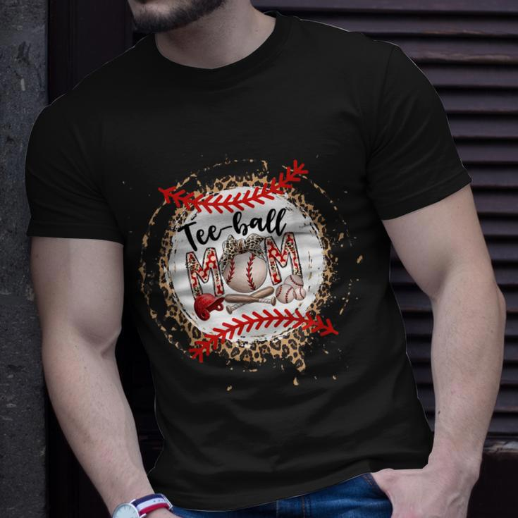 Tball Mom Baseball Mom Leopard Mothers Day Unisex T-Shirt Gifts for Him