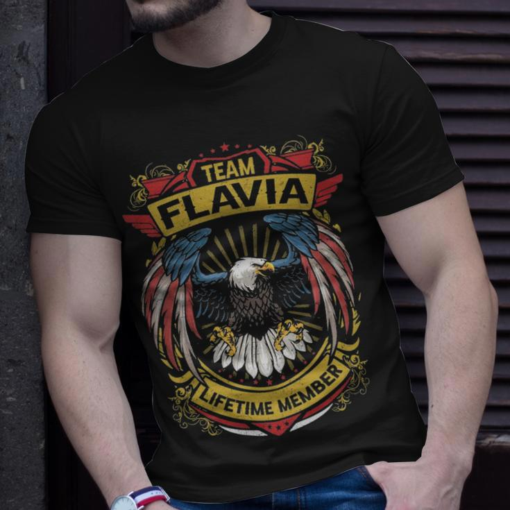 Team Flavia Lifetime Member Flavia Last Name Unisex T-Shirt Gifts for Him