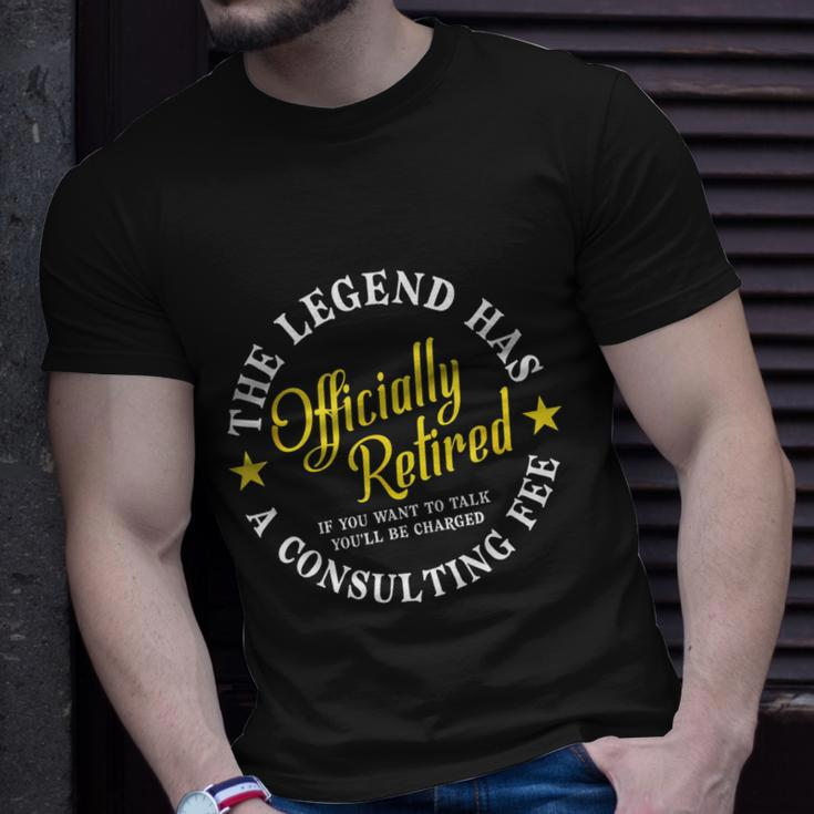 The Legend Has Officially Retired Funny Retirement Men Unisex T-Shirt Gifts for Him