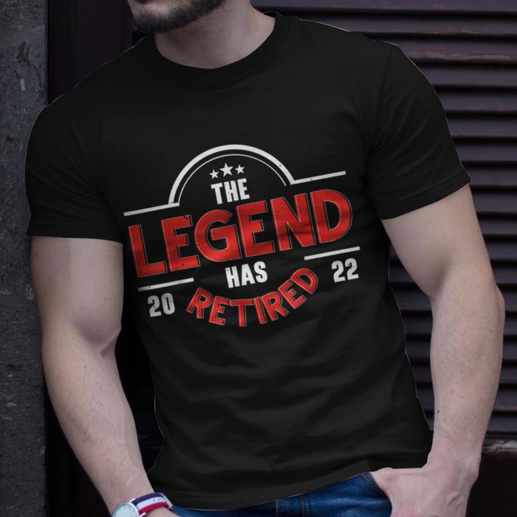 The Legend Has Retired Design Retired Dad Senior Citizen Gift For Mens Unisex T-Shirt Gifts for Him