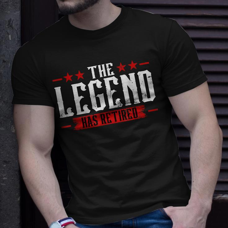 The Legend Has Retired Retirement Unisex T-Shirt Gifts for Him