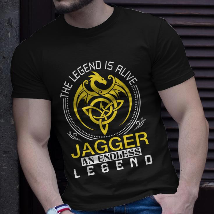 The Legend Is Alive Jagger Family Name Unisex T-Shirt Gifts for Him