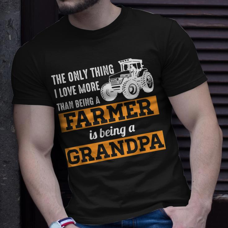 Mens Only Thing I Love More Than Being A Farmer Grandpa T-Shirt Gifts for Him