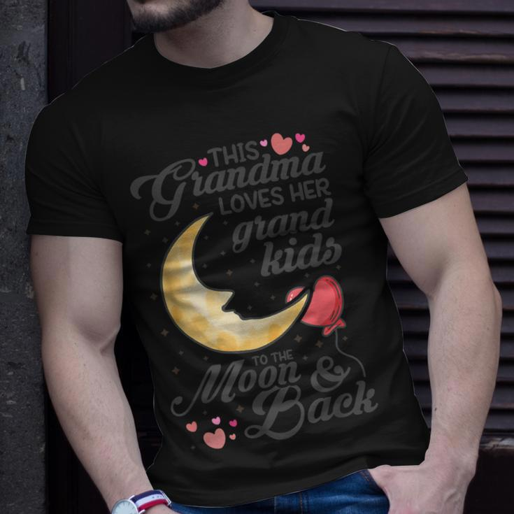 This Grandma Loves Her Grand Kids To The Moon & Back Unisex T-Shirt Gifts for Him