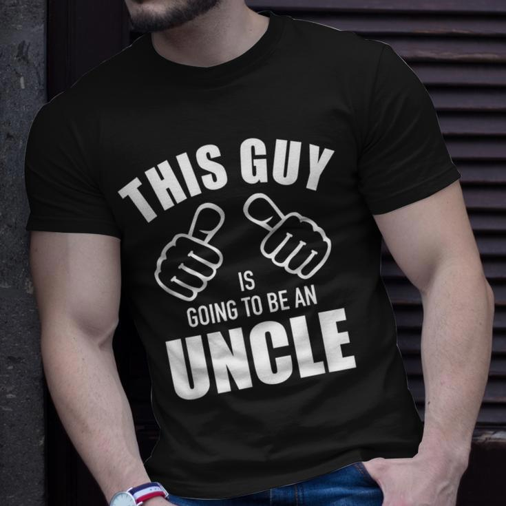This Guy Is Going To Be An Uncle Pregnancy Announcement Gift For Mens Unisex T-Shirt Gifts for Him
