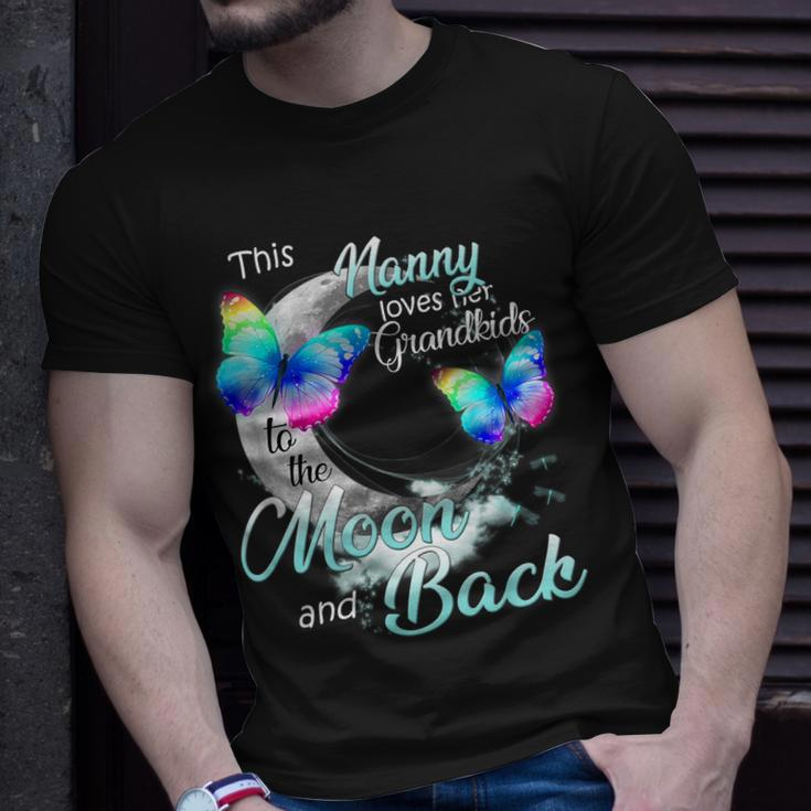 This Nanny Love Her Grandkids To The Moon And Back Gift For Women Unisex T-Shirt Gifts for Him