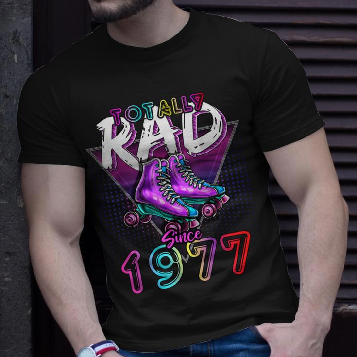 Totally Rad Since 1977 80S 45Th Birthday Roller Skating T-shirt Gifts for Him
