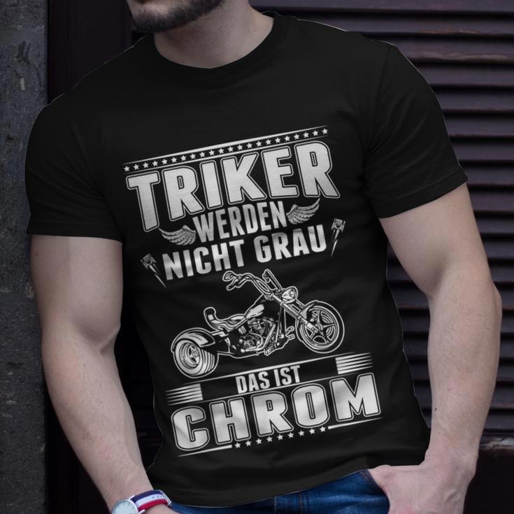 Triker Werden Nicht Grau Das Ist Chrom Dreirad Biker Trike T-Shirt Geschenke für Ihn