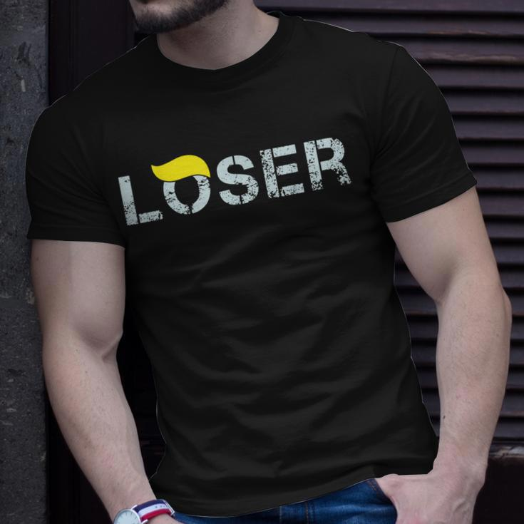 Trump Is A Loser Biden Wins Military Style Gift For Democrat Unisex T-Shirt Gifts for Him