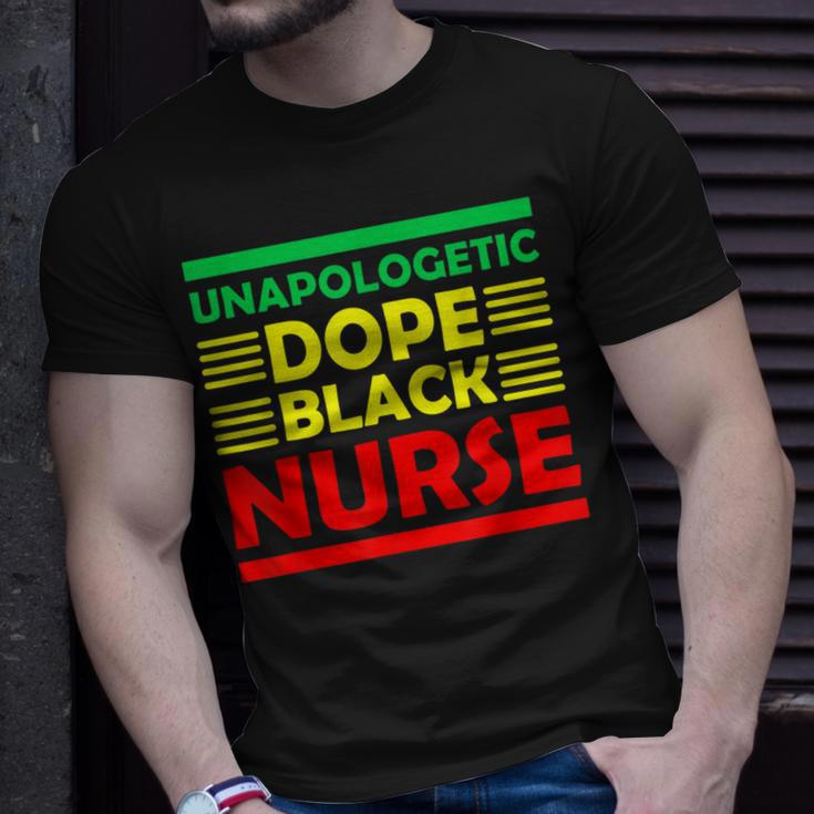 Unapologetic Dope Black Nurse African American Melanin T-Shirt Gifts for Him