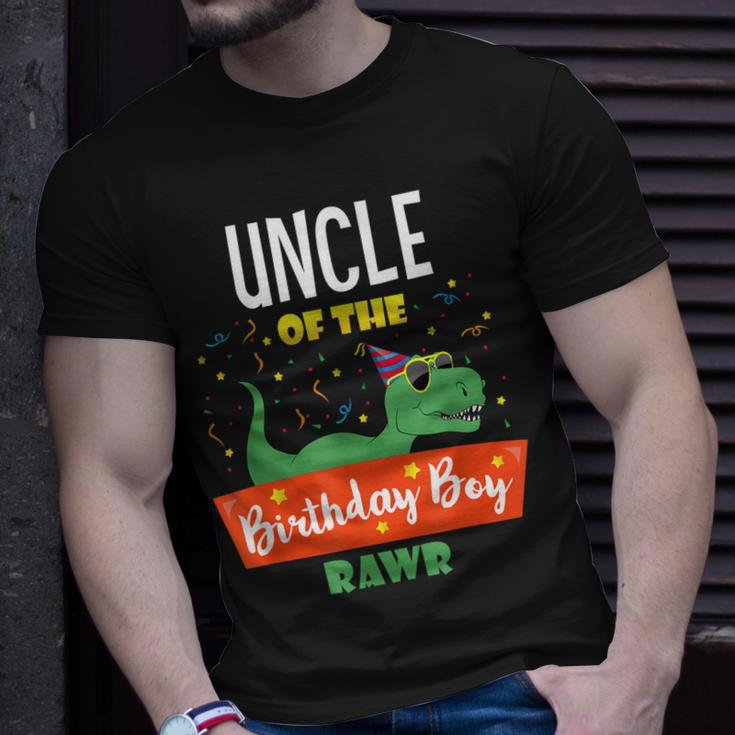 Uncle Dinosaur Hilarious Birthday Boy Uncle Gifts Funny Gift For Mens Unisex T-Shirt Gifts for Him