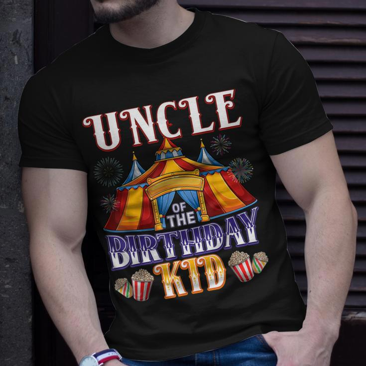 Uncle Of The Birthday Ringmaster Circus Party Unisex T-Shirt Gifts for Him
