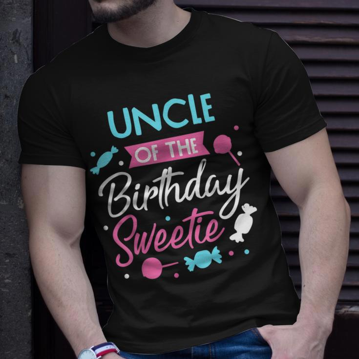 Uncle Of The Birthday Sweetie Candy Tito Bday Party Tio Unisex T-Shirt Gifts for Him