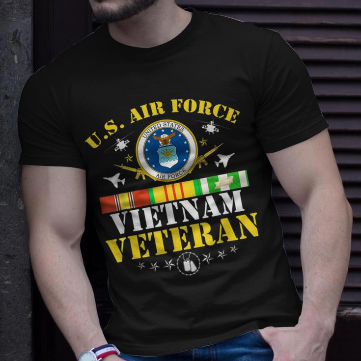 Us Air Force Vietnam Veteran Usa Flag Vietnam Vet Flag T-Shirt Gifts for Him