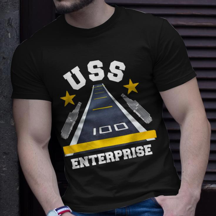 Uss Enterprise Aircraft Carrier Military Veteran T-Shirt Gifts for Him