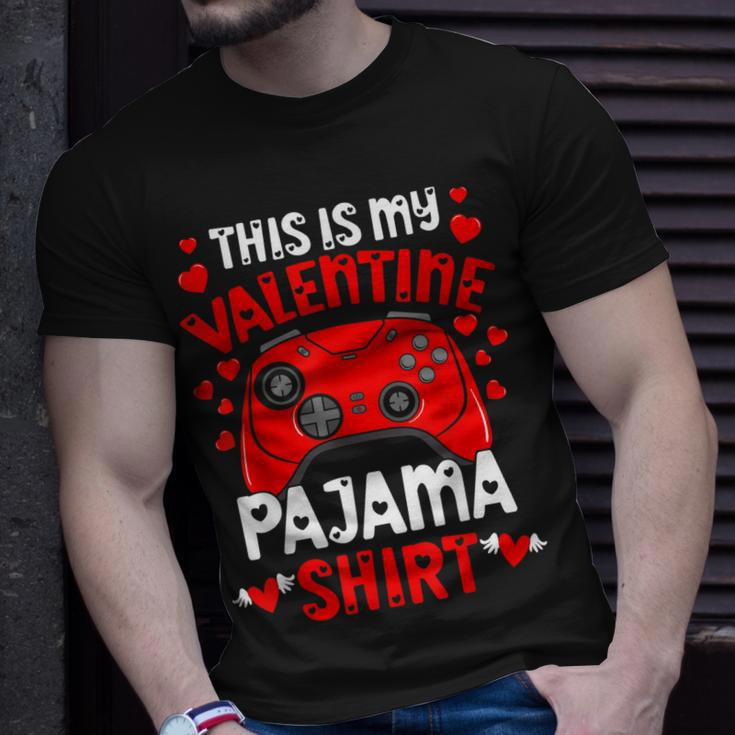 This Is My Valentine Pajama Videogame Controller Gamer T-Shirt Gifts for Him